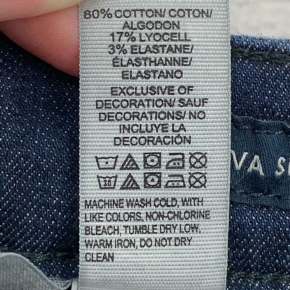 Lucky Brand Jeans sz 6 / 28 Ava Super Skinny Dark Wash Inseam 27.5" Raw Hem - Picture 11 of 11